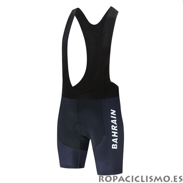 2020 Maillot Bahrain Tirantes Mangas Cortas Naranja Negro